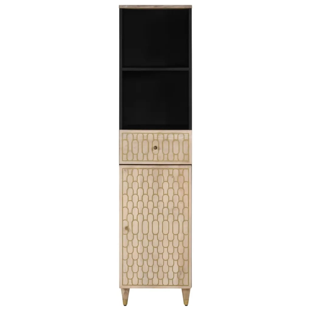 Mobile da Bagno 38x33x160 cm in Legno Massello di Mango 358270