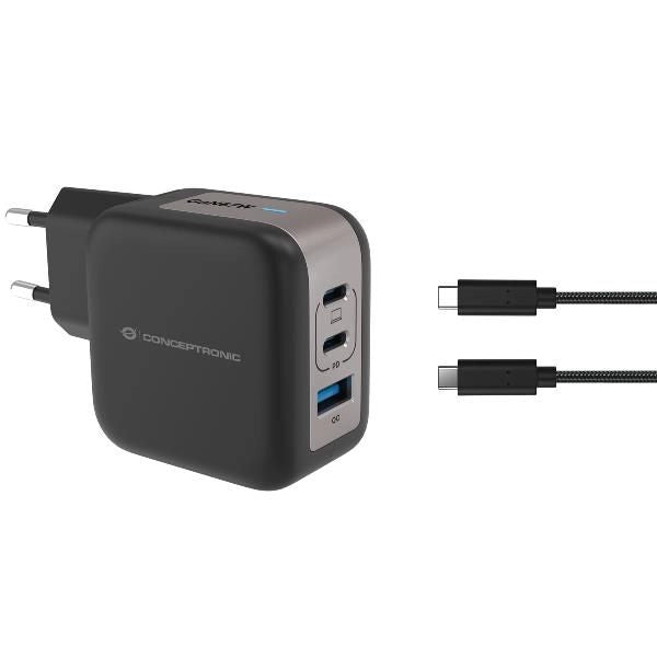 Conceptronic althea17b caricabatterie per dispositivi mobili universale nero ac ricarica rapida interno