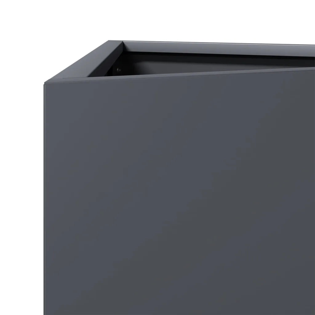 Fioriera Antracite Triangolare 40x34,5x75 cm in Acciaio 851161
