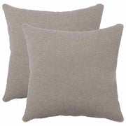 Federa 2 pcs HEERLEN Grigio Chiaro 40 x 40 cm Bouclé 908479