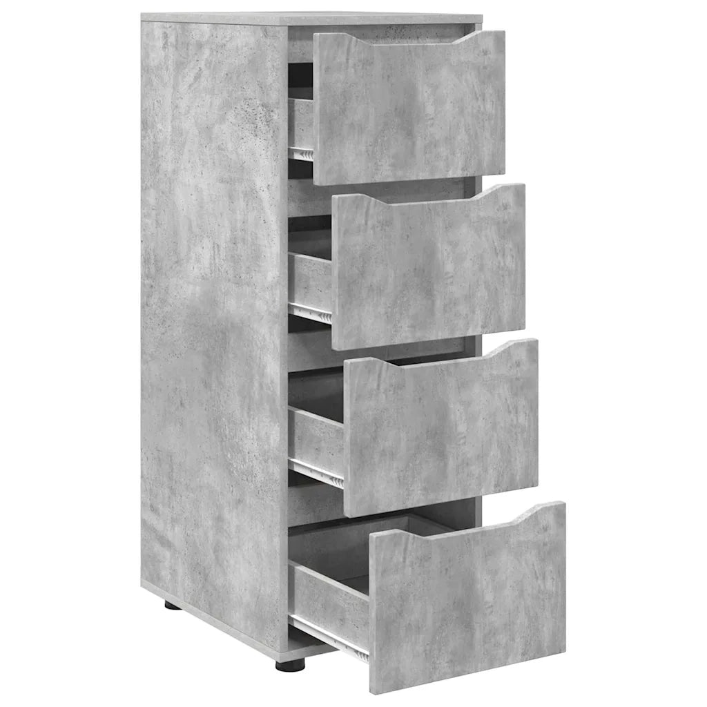 Armadio Grigio cemento 40 x 48 x 105 cm Legno multistrato
