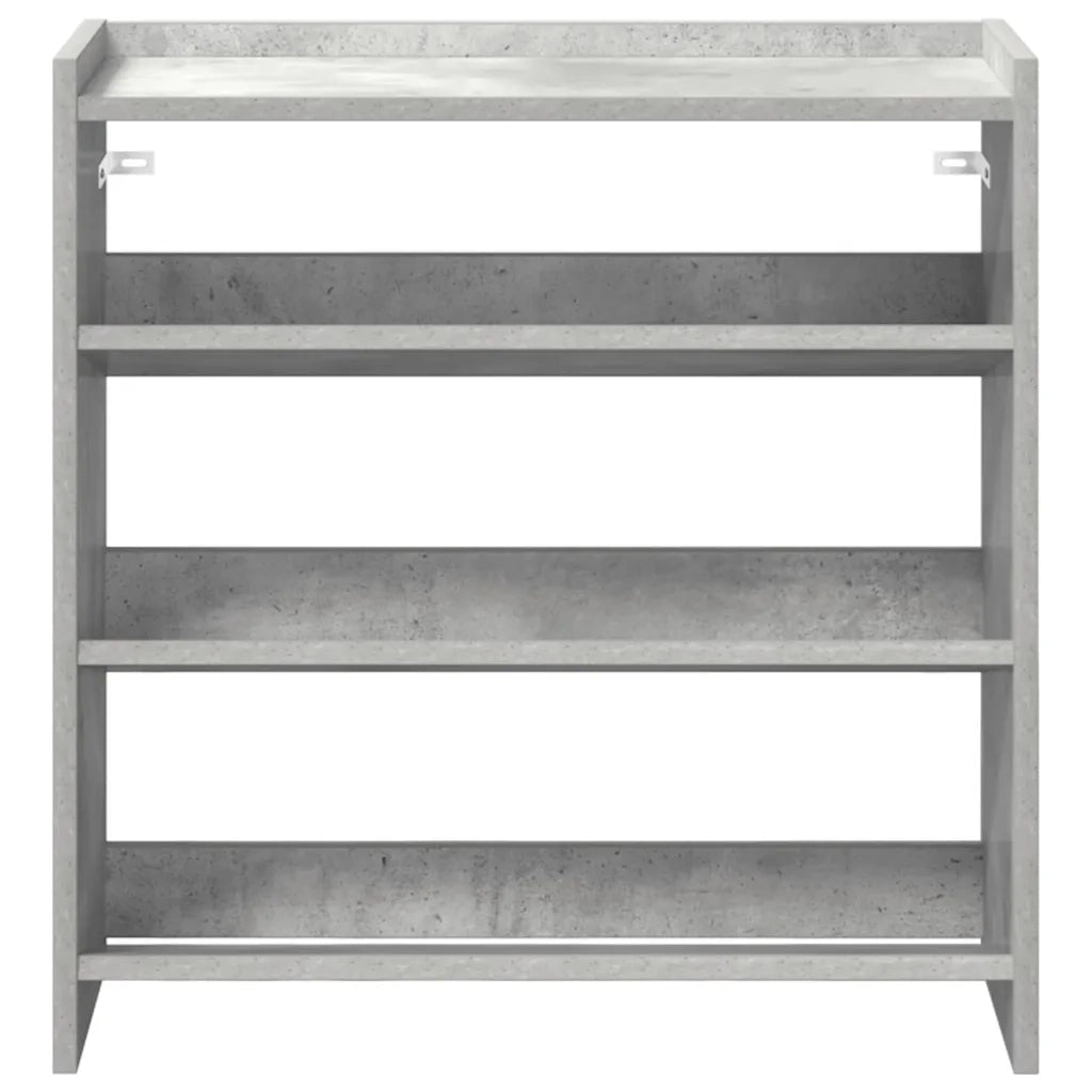 Scarpiera Grigio Cemento 60x25x62 cm in Legno Multistrato