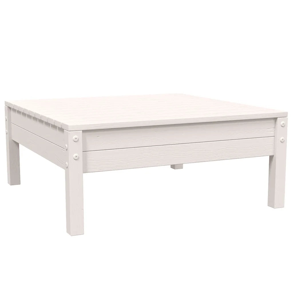 Set Divani da Giardino 3 pz con Cuscini Massello Pino Bianco 806671