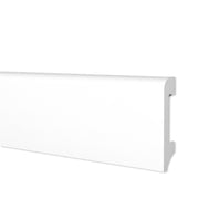 108ML di Battiscopa BC Spazzolato in POLIMERI EqualWood HI-TEC 75x14mm Nero, Bianco, Alluminio ecc. - BIANCO