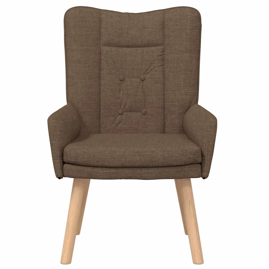 Poltrona-Divano Sedia-Poltroncina Marrone 63 x 67 x 94 cm Tessuto e compensato