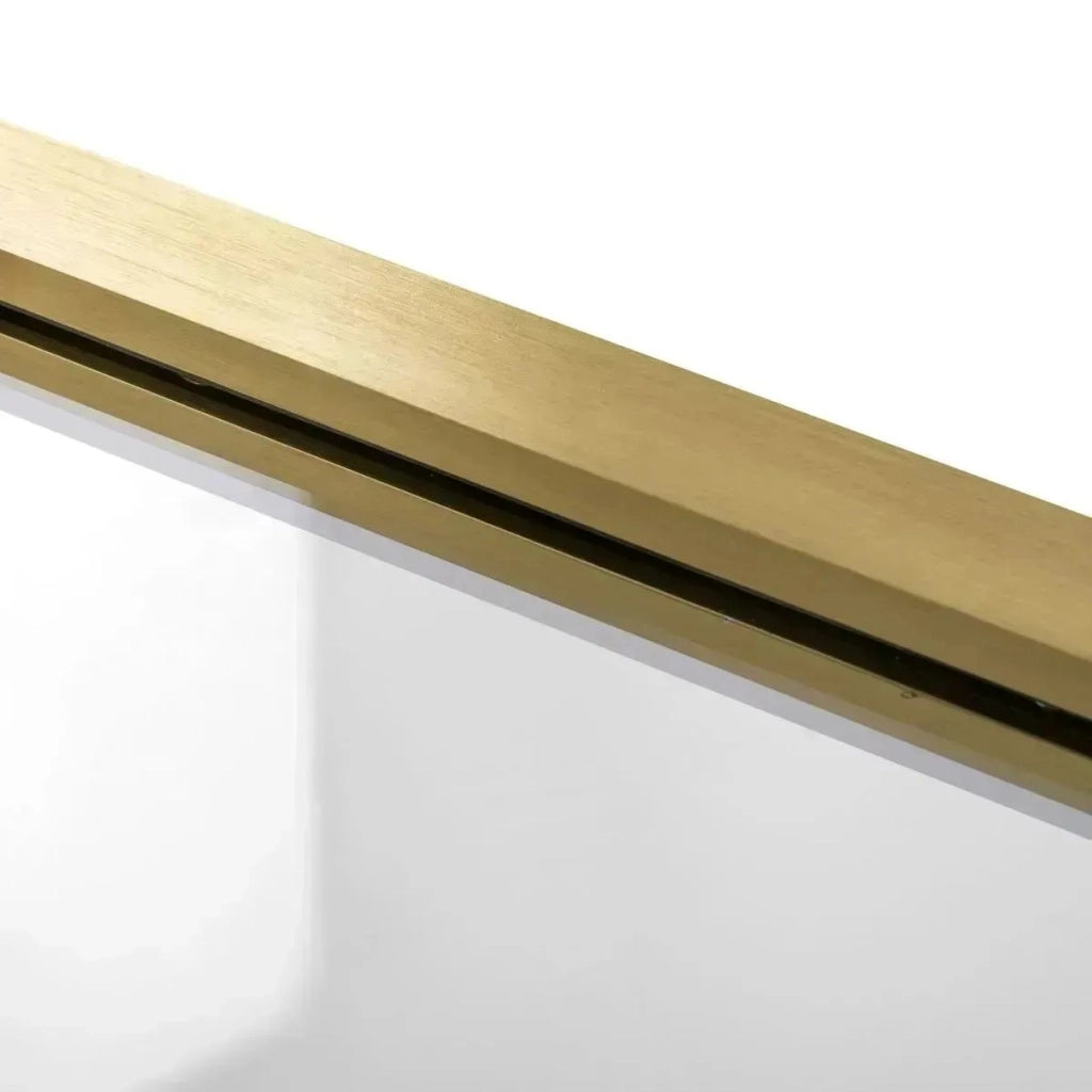 Cabina Doccia Rea Atlas 120x100 Brush Gold sinistra