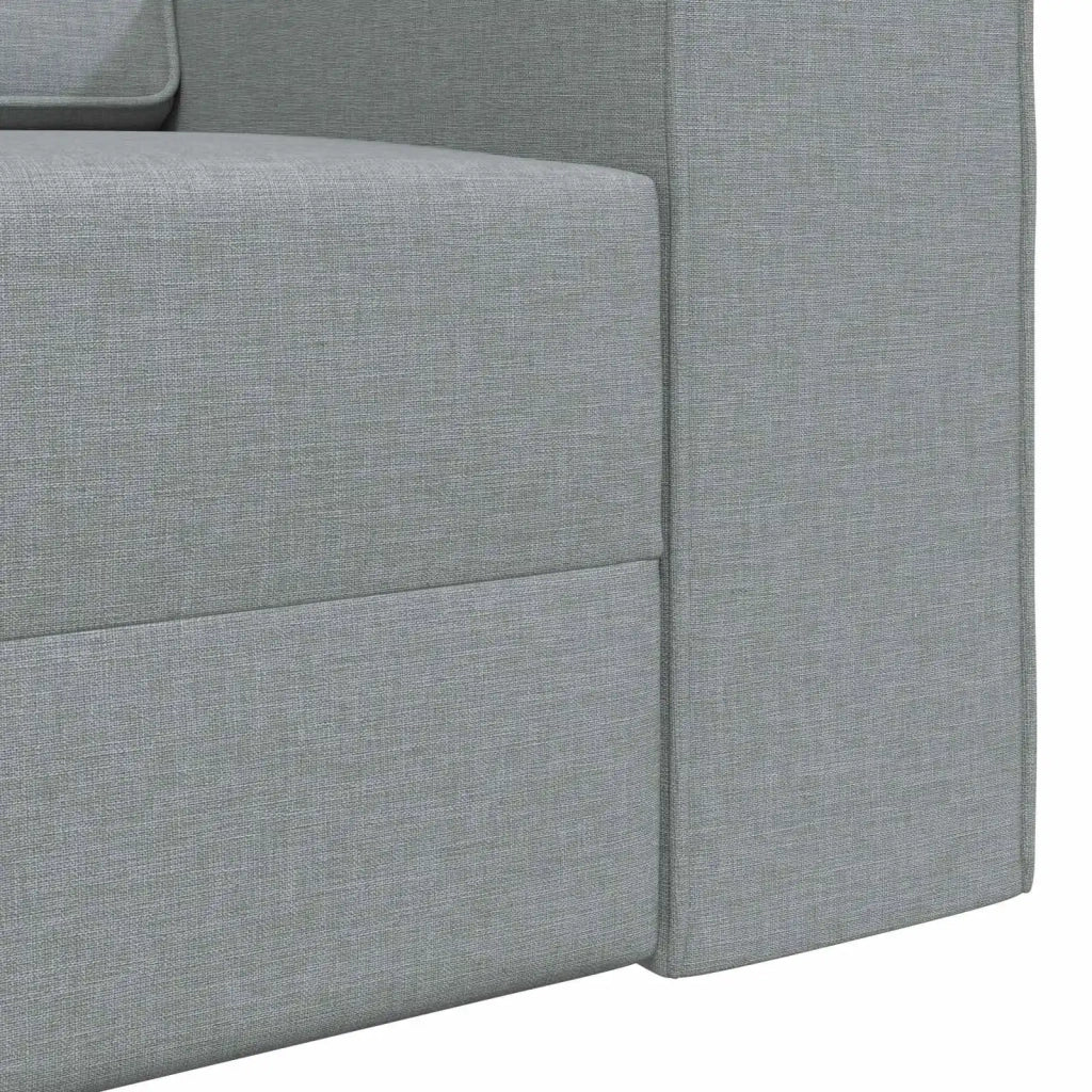 Divano letto | Sof¨¤ letto | Letto singolo Grigio chiaro 245 x 78 x 77 cm Tessuto