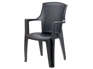 POLTRONA DA GIARDINO EDEN ANTRACITE  cm.60x62x89h.  peso kg.4,2