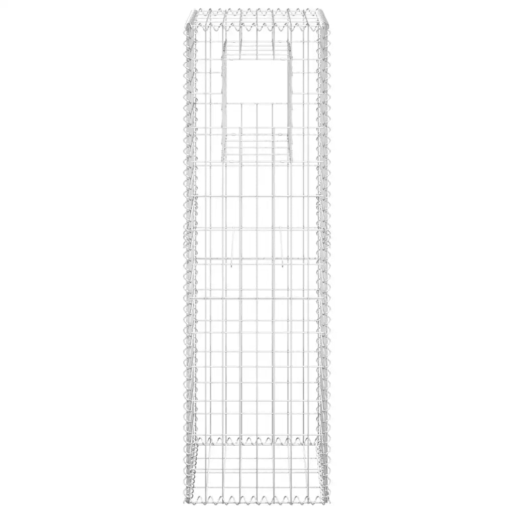 Cesto a Gabbione a Torre 40x40x140 cm in Ferro 151262