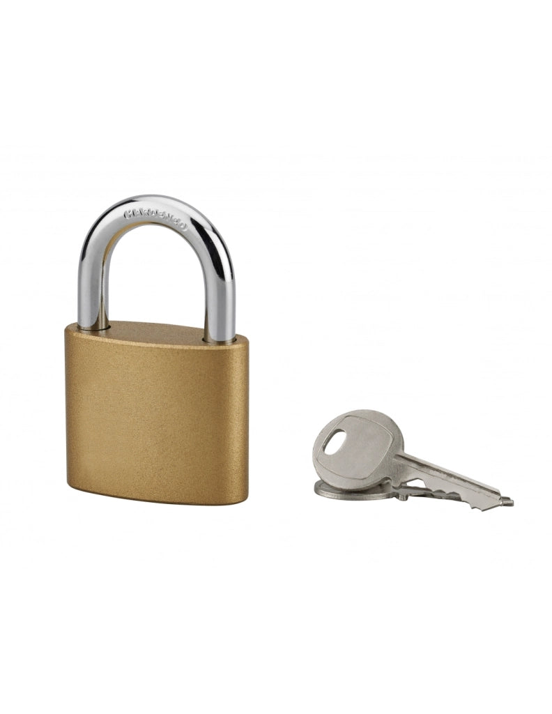 Lucchetto ovale 50 mm, arco in acciaio cementato, 3 chiavi – Serrurerie de Picardie