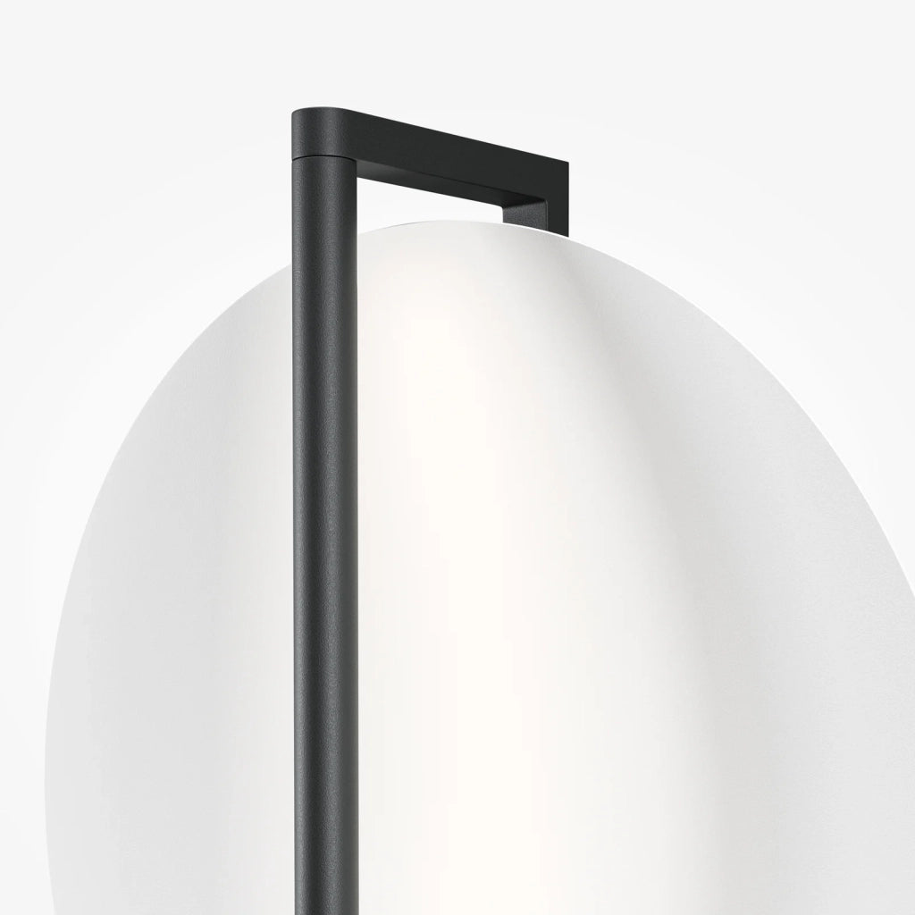 Maytoni Applique moderna Mira 1 luce LED integrato nero alluminio