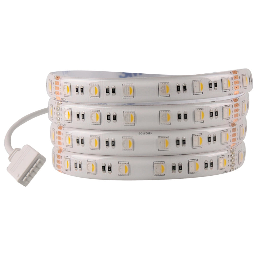 Kit striscia LED 3m 24V RGB+4000K IP65 telecomando Polux