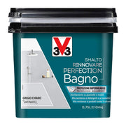 V33 Smalto Rinnovare Perfection Bagno Muri Piastrelle Mobili Reistente Acqua Colore: Grigio Chiaro Satinato