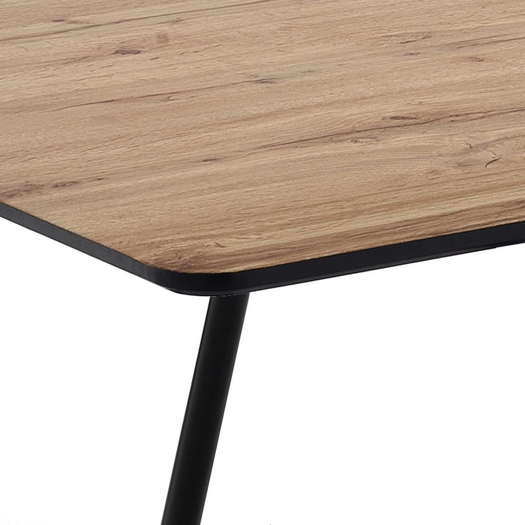 Tavolo allungabile effetto legno finitura rovere cm. H.76xP.80xL.120