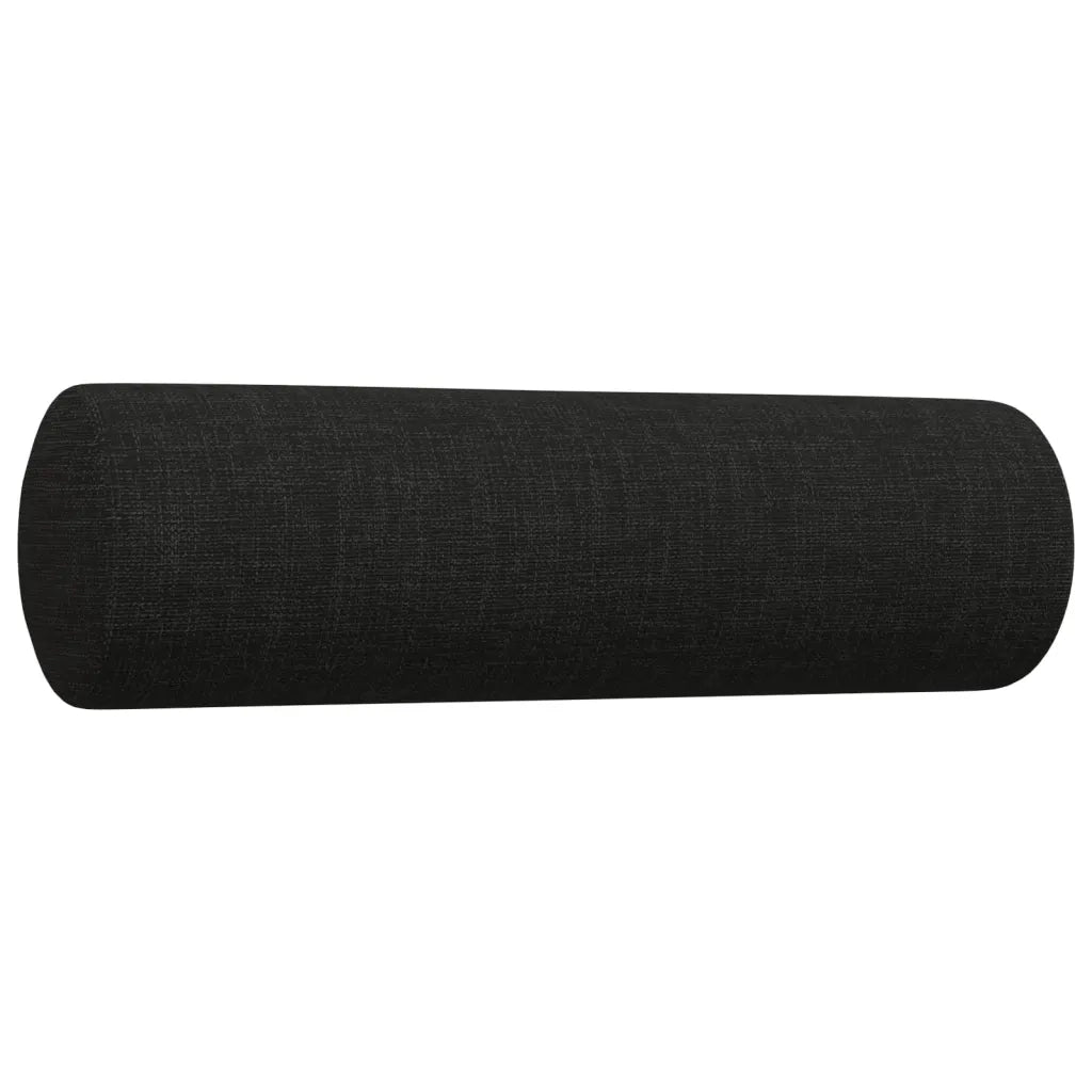Set Divani 2 pz con Cuscini Decorativi Nero in Tessuto 3278339
