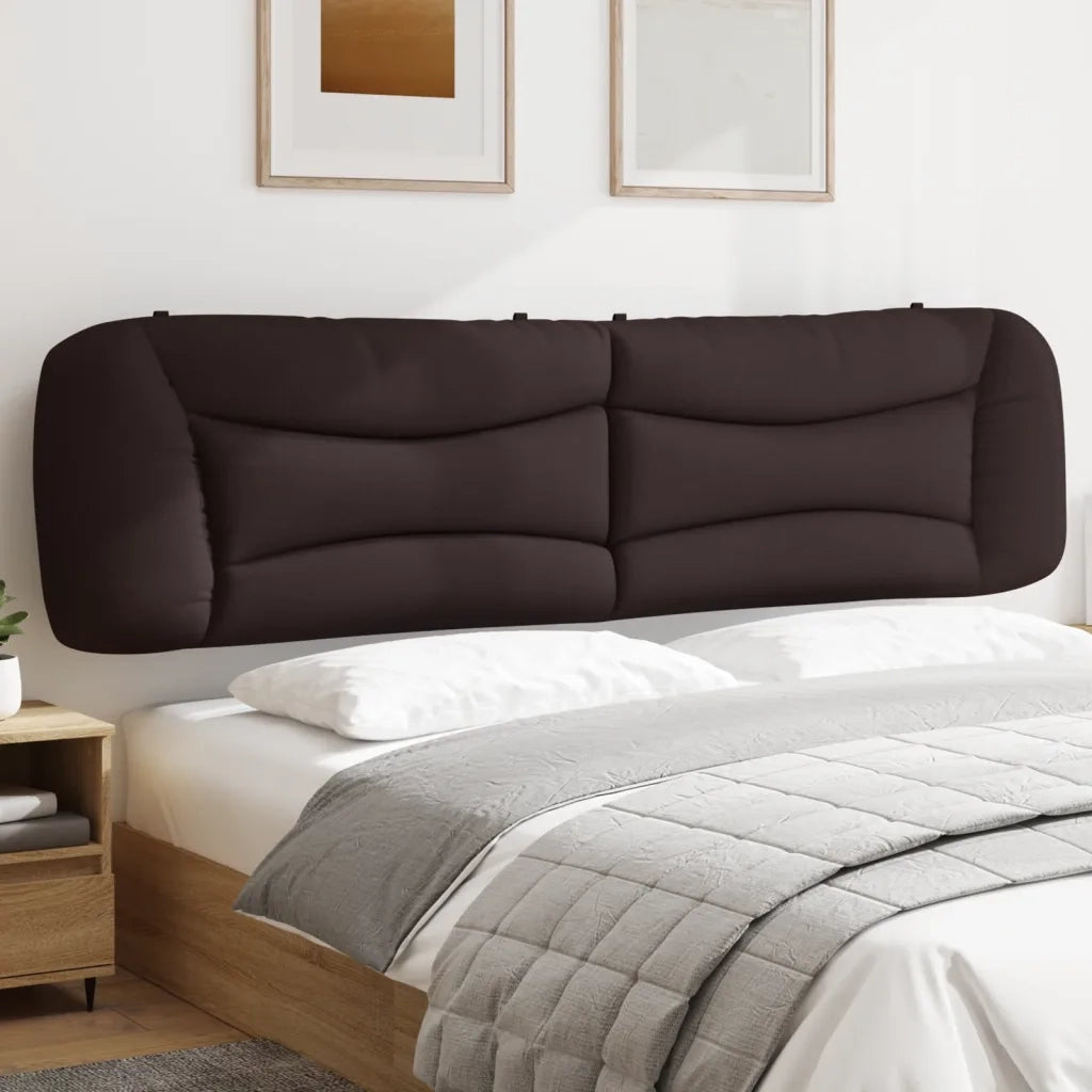 Cuscino Testiera Hvar Marrone Scuro 200 cm in Tessuto CFW5075977