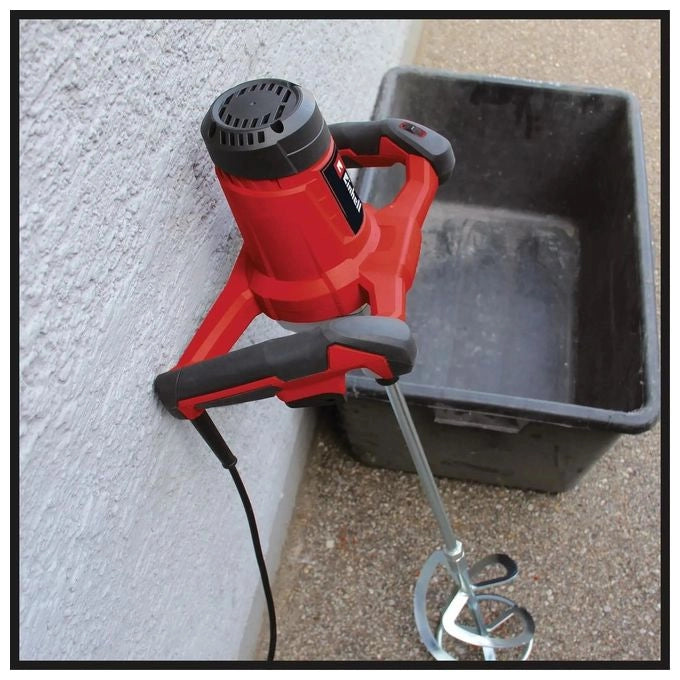 Einhell TC-MX 1400-2 E Miscelatore Elettrico 1400 W 2 velocita' softstart attacco M14 colore Rosso