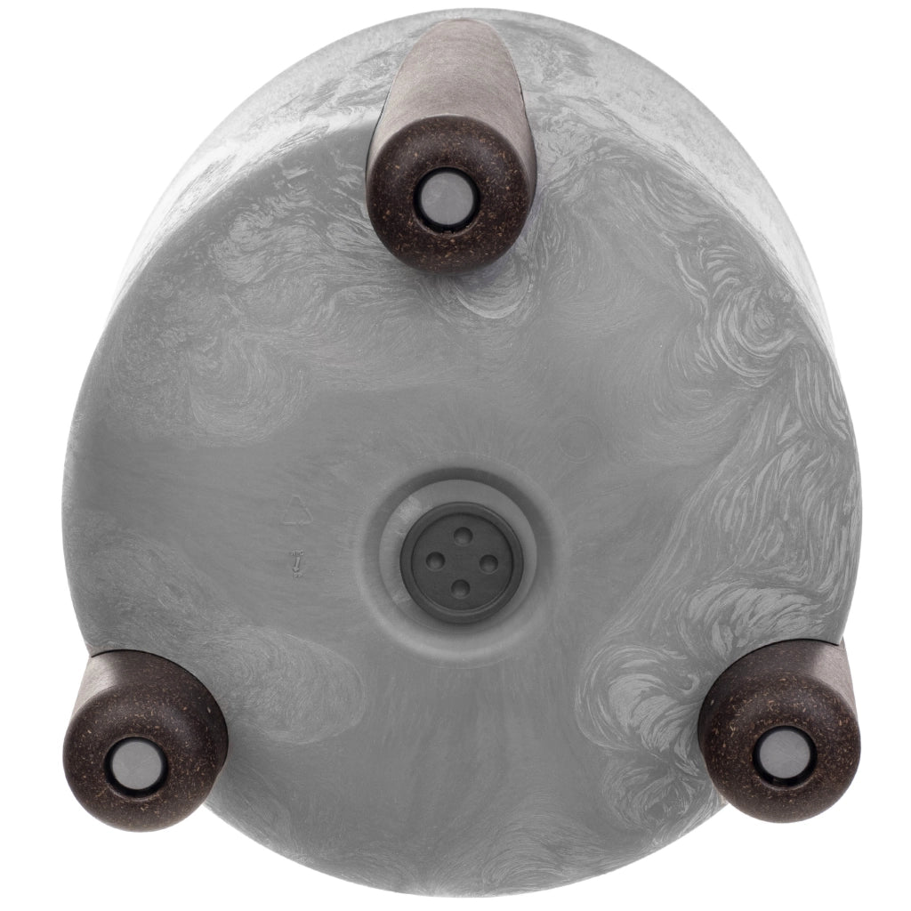 Vaso da fiori KADAX, coprivaso, fiori su gambe, con inserto, supporto per fiori, grigio, 26 cm