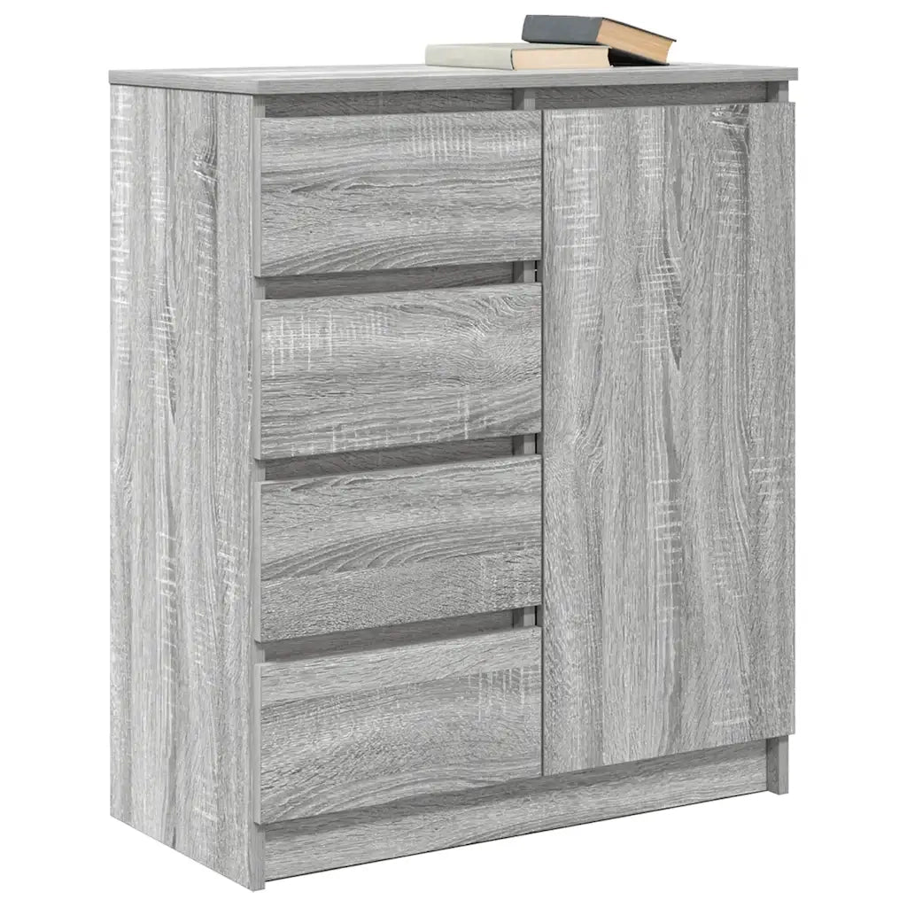 Credenza con Cassetti Grigio Sonoma 71x35x84 cm in Truciolato