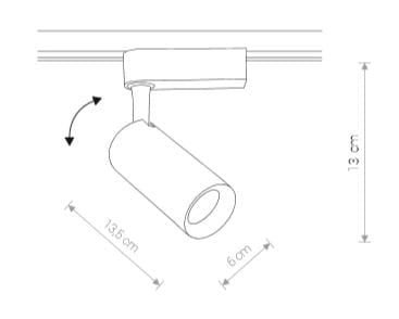 Faretto binario Nowodvorski Profile Iris LED 20W 4000K bianco 9006