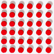 Magnetici per lavagne e frigoriferi, 40 pezzi forti, mini, piccoli, rotondi - per lavagne bianche, lavagne per appunti (rosso)
