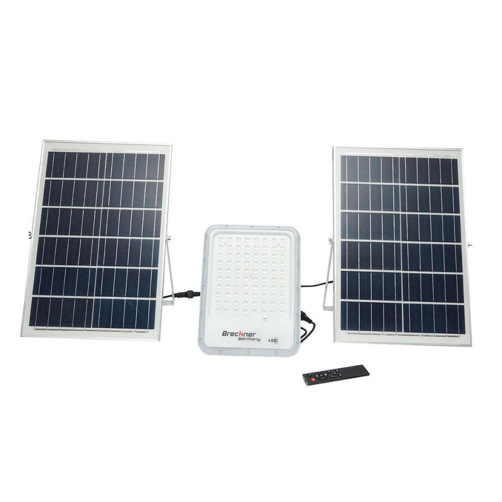 Lampada LED con pannelli solari Proiettore 50W Telecomando 150W, batteria 3,2V/40Ah