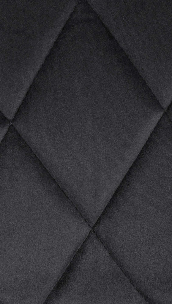 Sgabello da bar Lazio Velvet nero,cromo