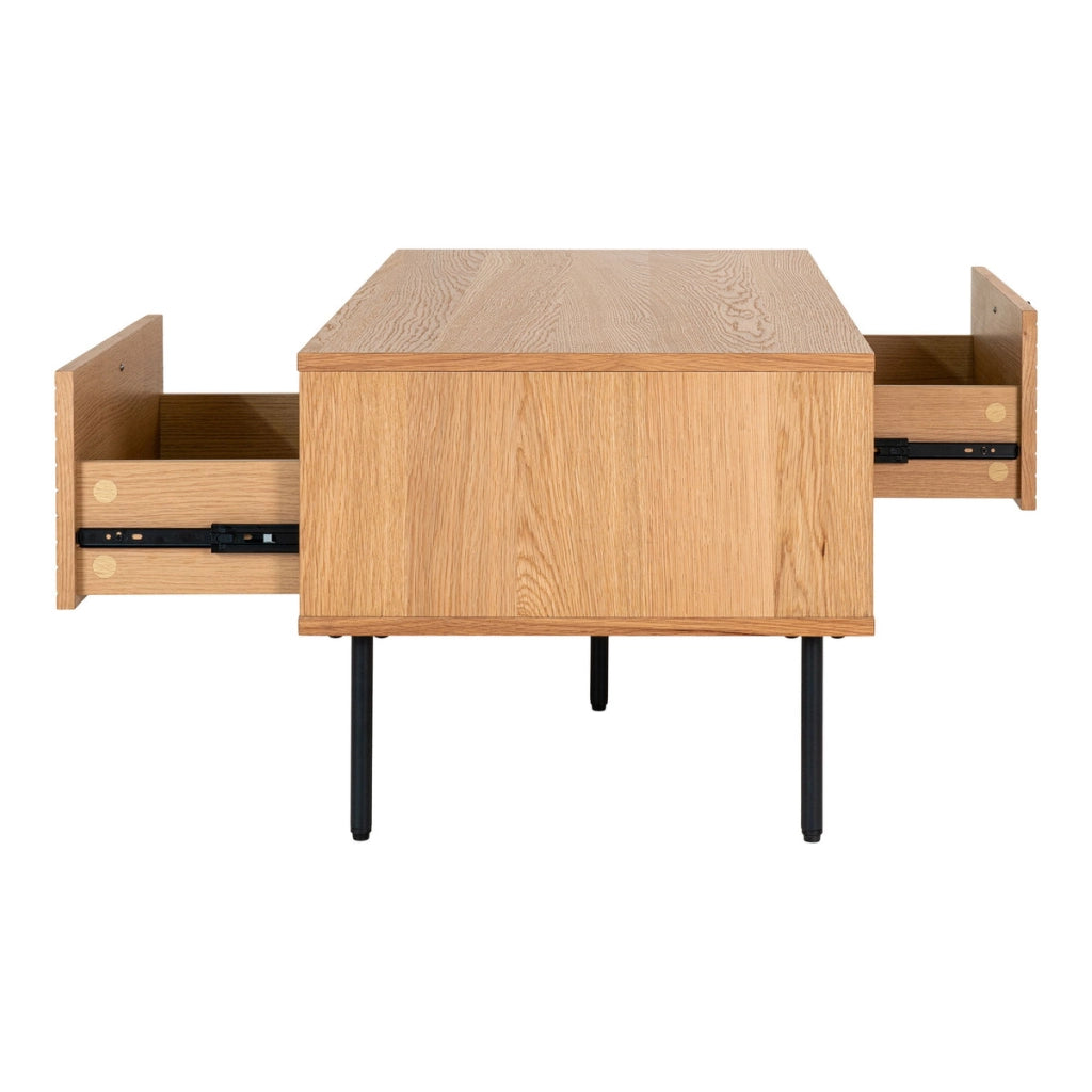 Tavolino Kyoto, Marrone, Legno, 100x50x45 cm
