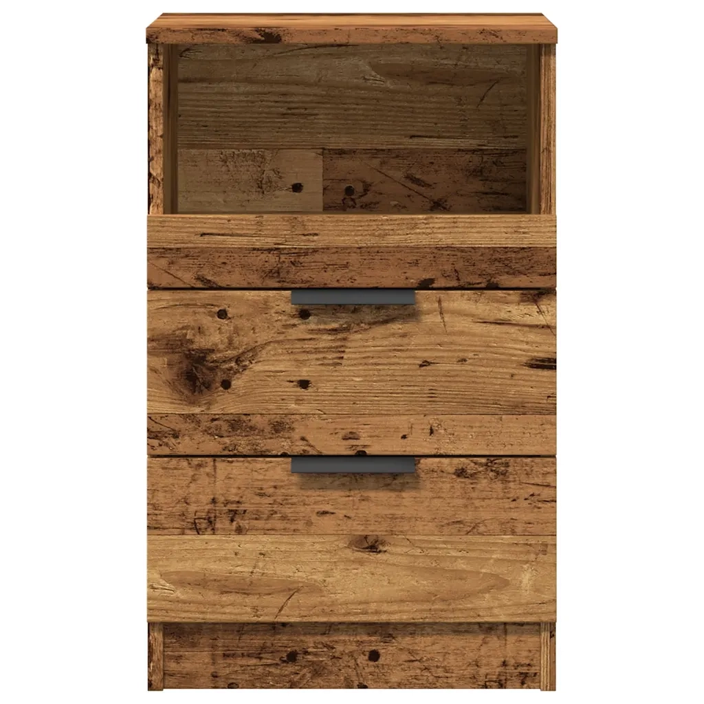 Comodino Legno Vecchio 40x36x65 cm in Legno Multistrato 856844