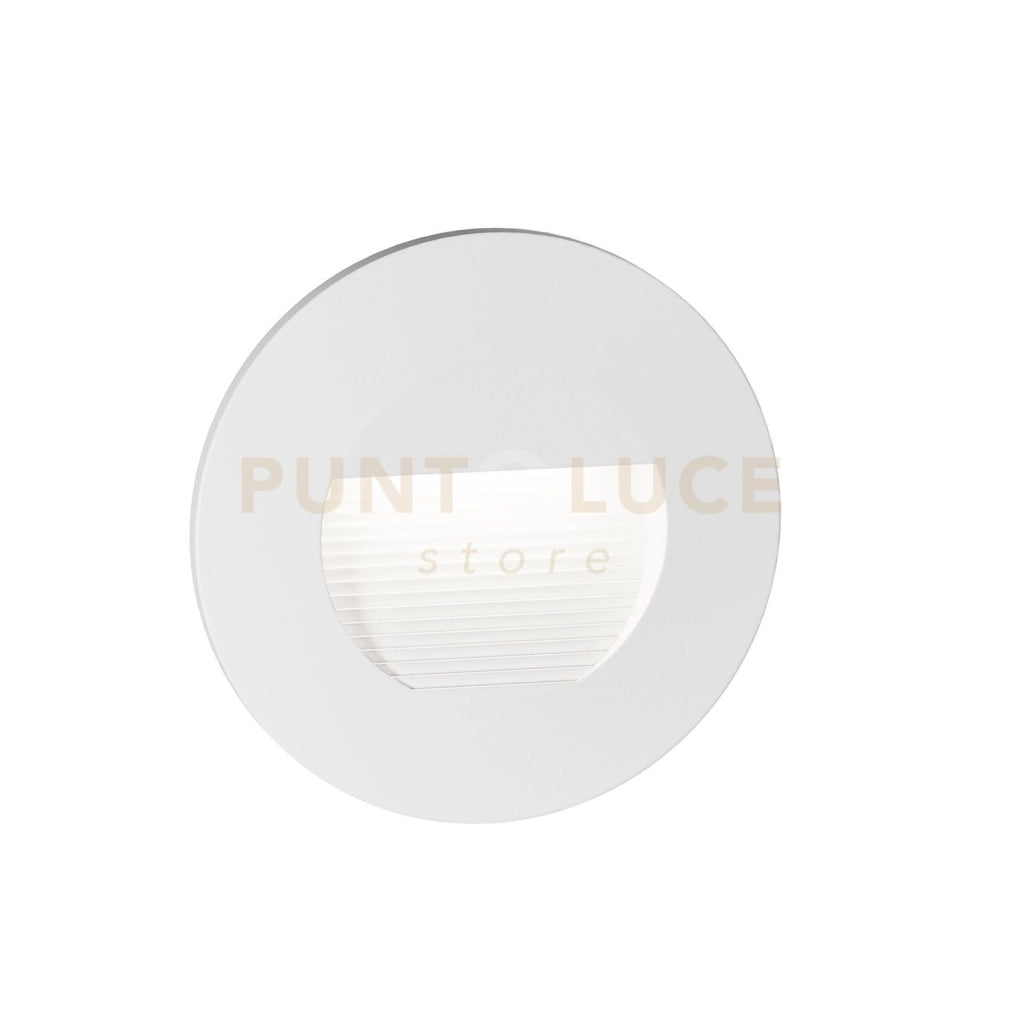 GES2110N- SEGNAPASSI LED 4000K 197LM 3W IP65 ALLUMINIO BIANCO E VETRO INCASSO