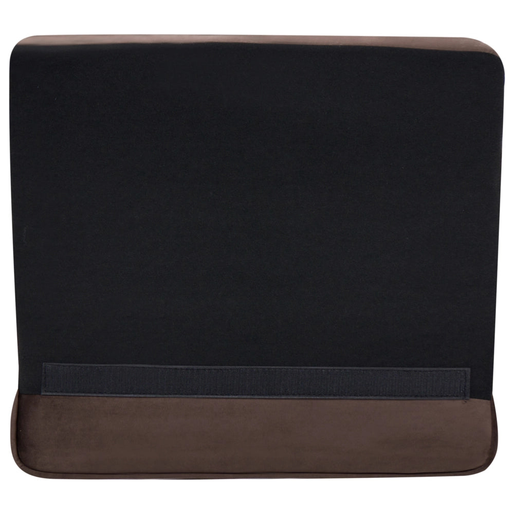 Divano Chesterfield classico capitonné a 3 posti in velluto marrone scuro stile Contemporaneo