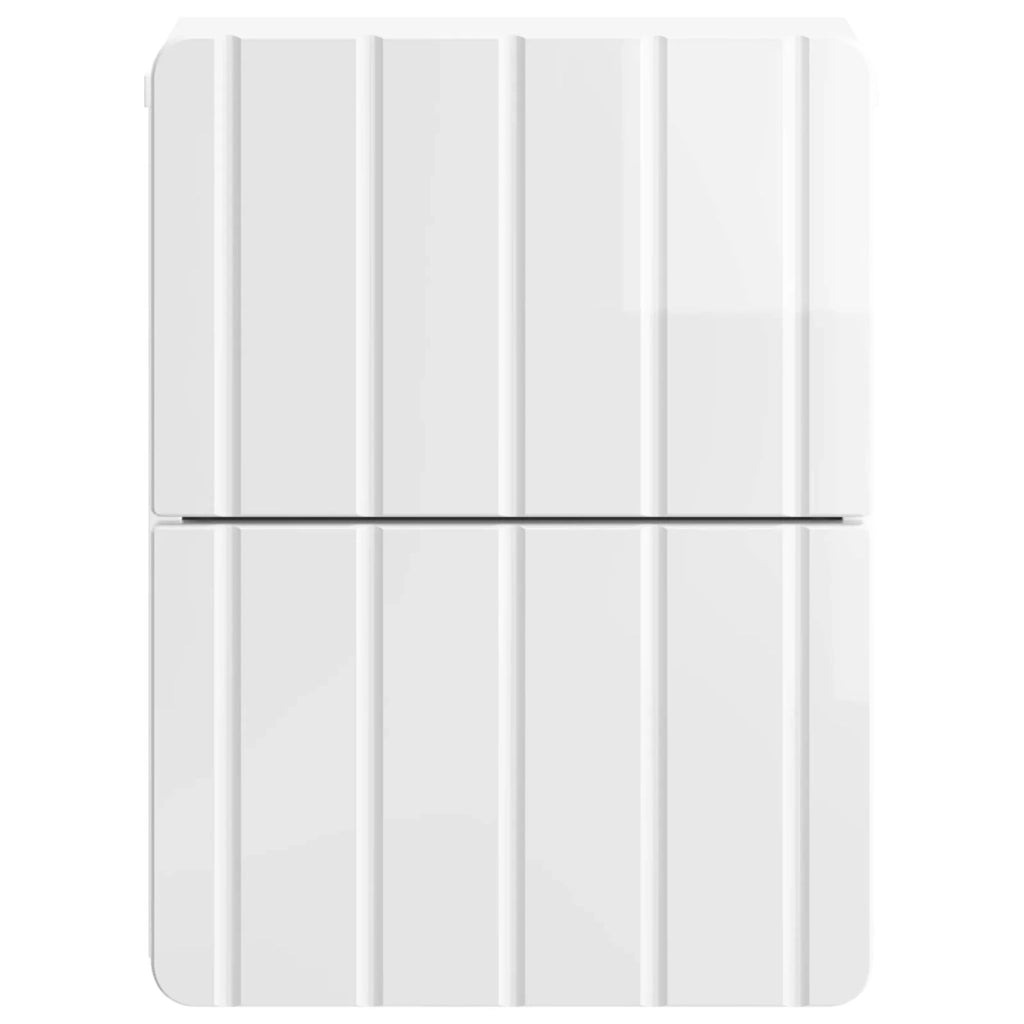 Mobiletto da notte a muro 2 pcs Bianco Lucido 33 x 34,5 x 43 cm 898304
