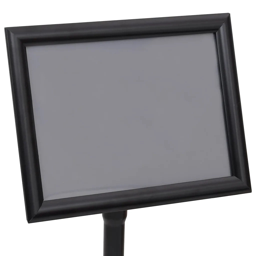 Supporti per poster 2 pz Nero 32.7 x 24 x 108 cm Alluminio CFW2649356
