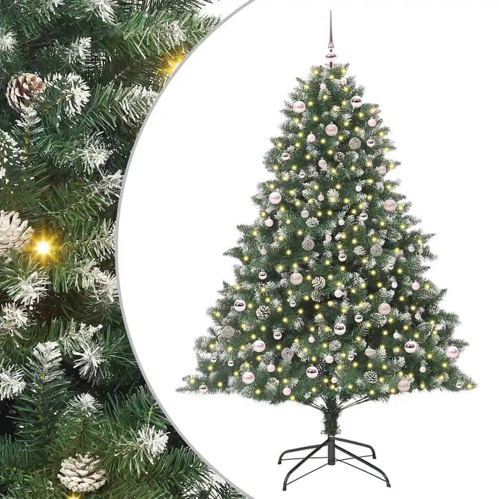 Albero di Natale artificiale con 300 LED Verde 240 cm 3395259
