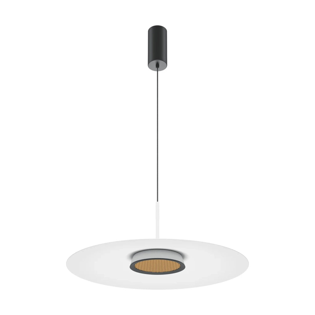 Maytoni Lampadario moderno El 1 luce LED integrato bianco alluminio