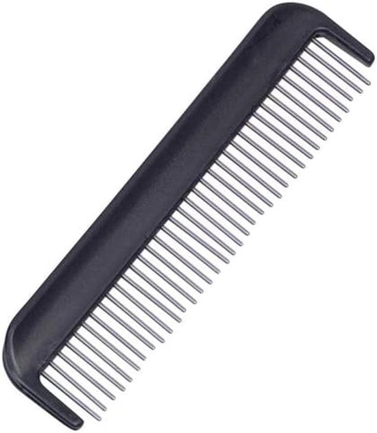 Kam per cani per peli lunghi con 36 denti rotanti - Nero