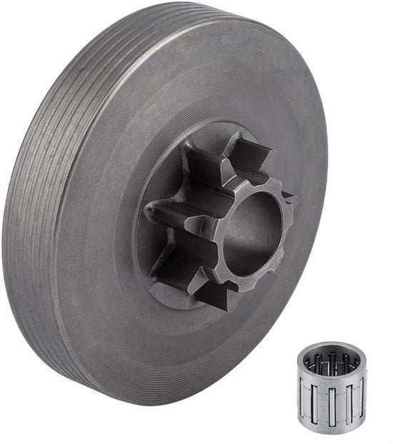 Connettore in acciaio inossidabile - Raccordo per catena - Pezzo di ricambio - Adatto per sega a catena 4500/5200/5800 - Diametro esterno 7 cm - Installazione semplice - Raccordo dentato