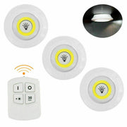 SET 3 FARETTI LED LIGHT CON TELECOMANDO REMOTE CONTROL PER SOFFITTO ARMADIO