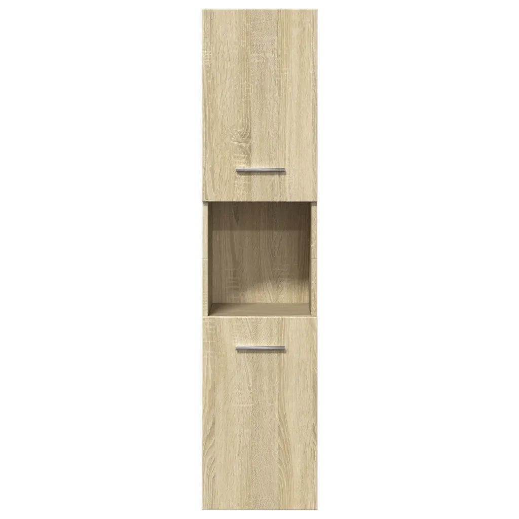 vidaXL Set Mobili da Bagno 5 pz Rovere Sonoma in Legno Multistrato