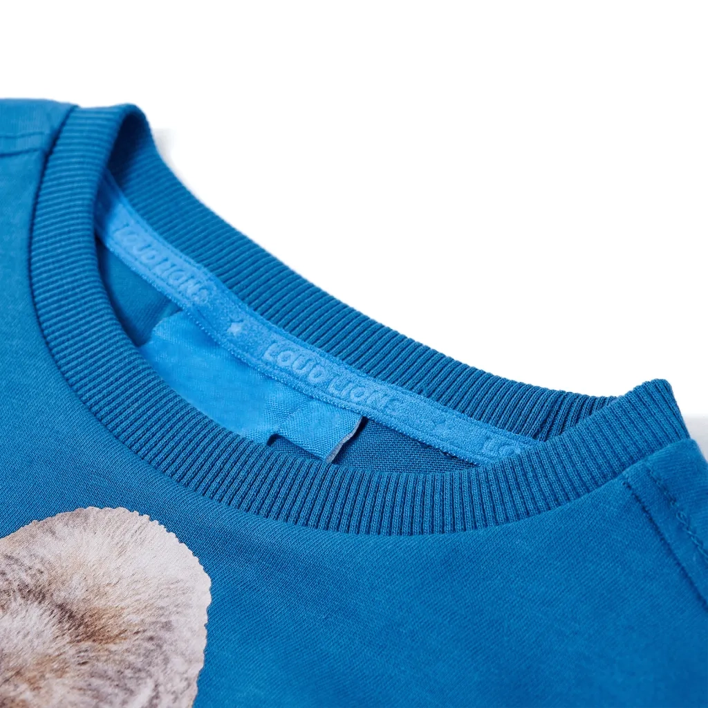 Maglietta da Bambino a Maniche Lunghe Petrolio 116cod mxl 108389