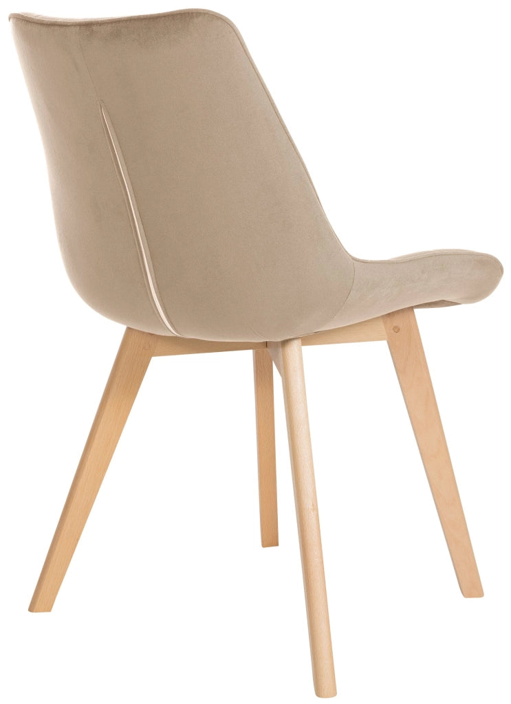Sedia Brook Velvet marrone