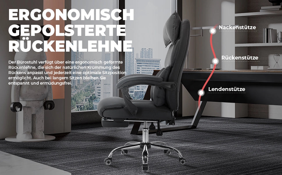SEDIA UFFICIO ERGONOMICA REGOLABILE NERA IN TESSUTO TECNICO
