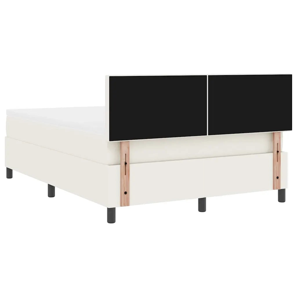 Letto a Sorgente LED con testiera Crema e Bianco 160 x 200 cm 3337609