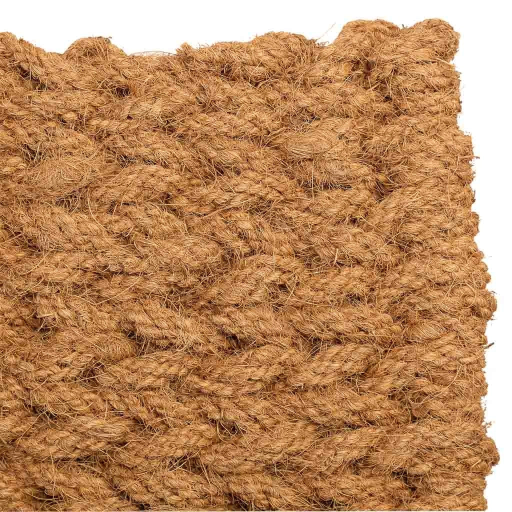 Zerbino corda di cocco marrone 80x50x3