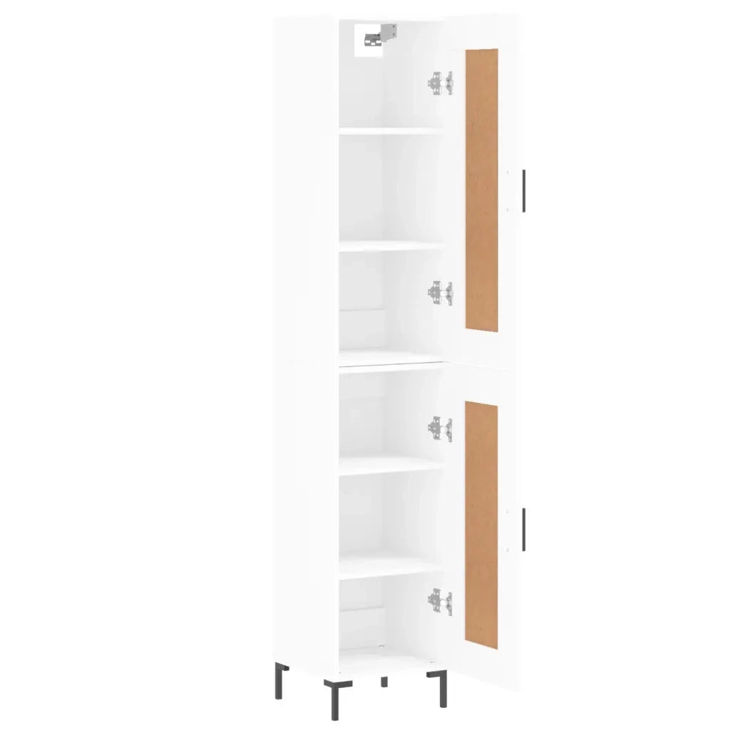 Credenza Bianca 34,5x34x180 cm in Legno Multistrato 3200449
