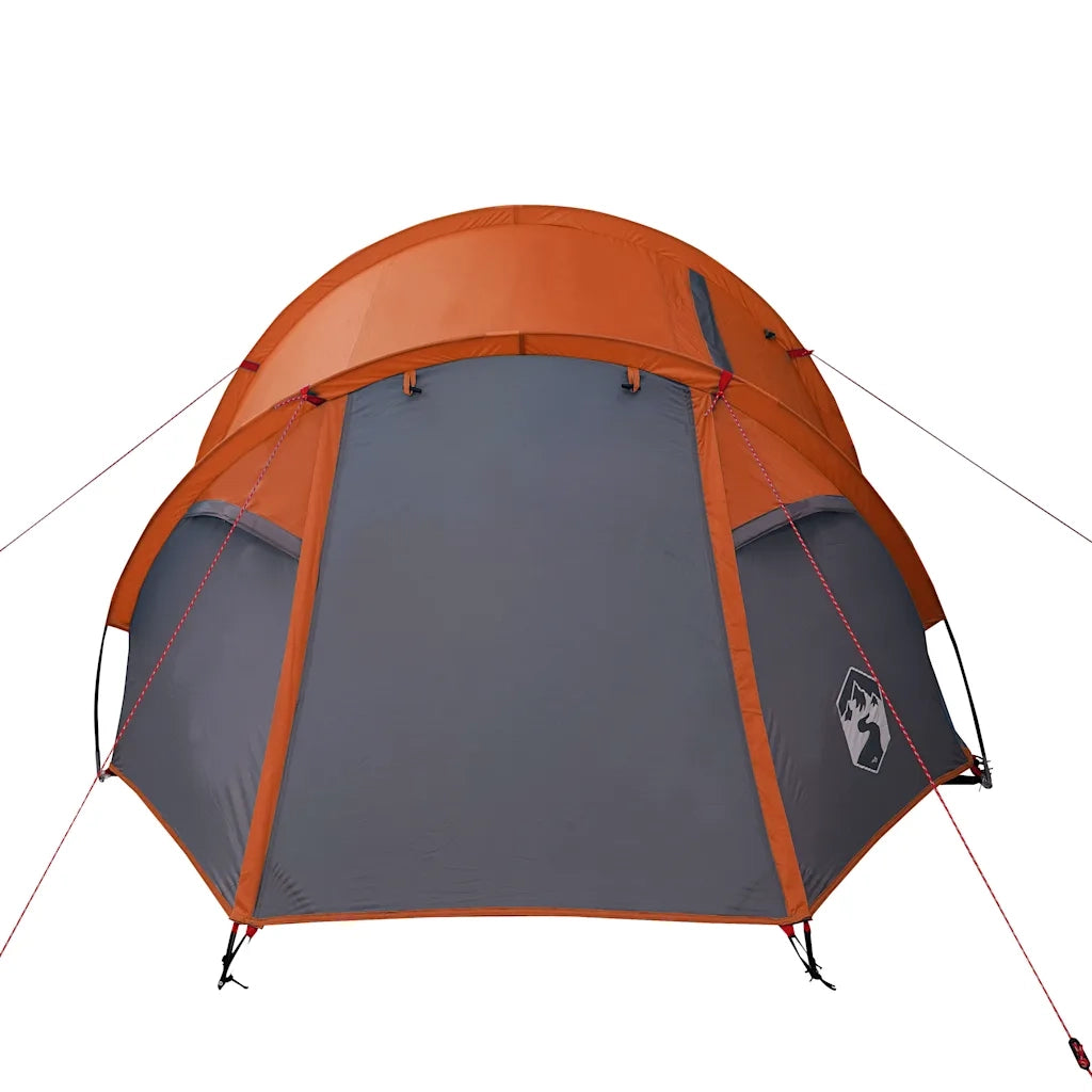 Tenda da Campeggio a Tunnel 3 Persone Arancione Impermeabile 94392