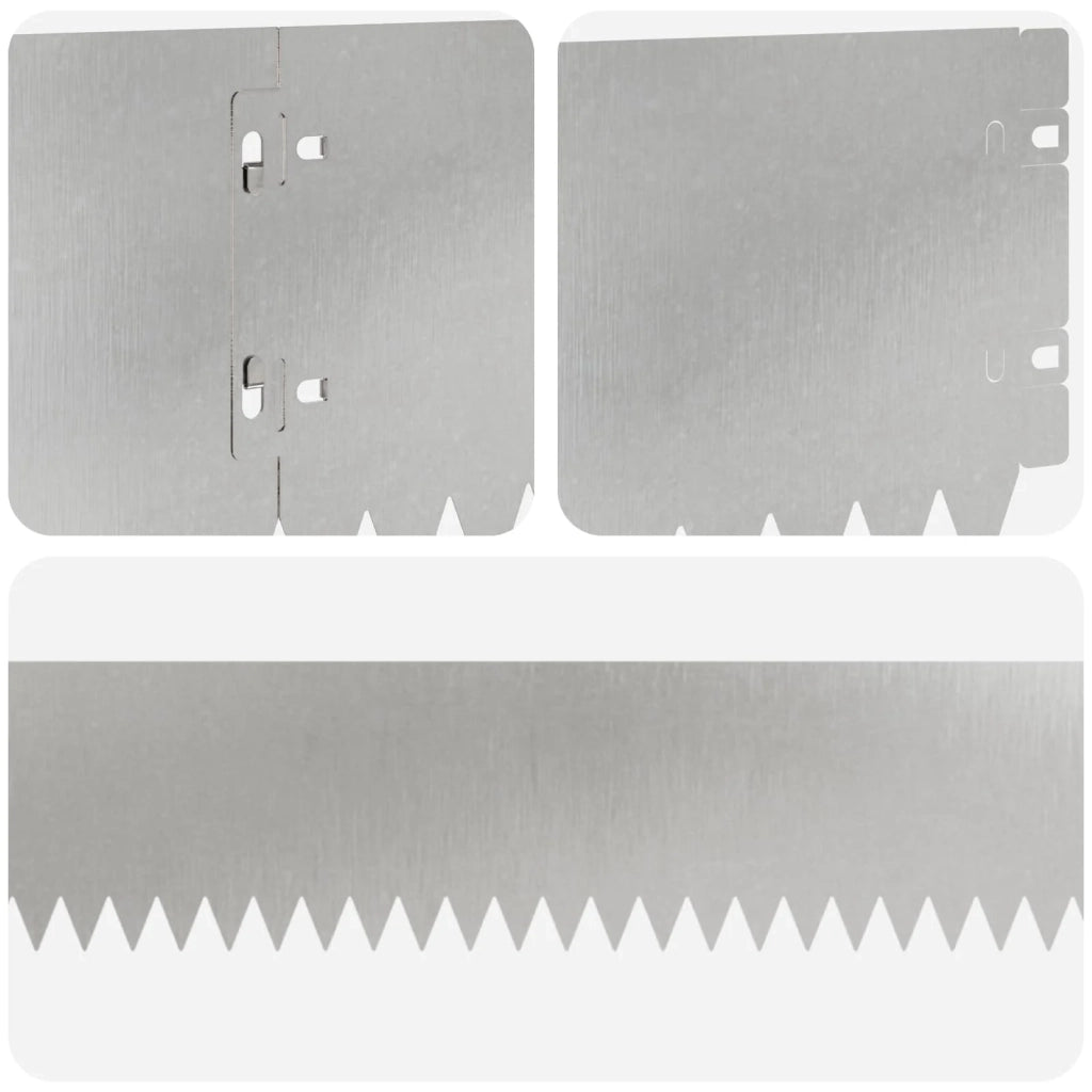 Bordura per Prato 30 pcs 103 x 15 cm Acciaio Argento 8008462