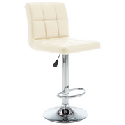 Sgabelli da Bar 2 pz Crema in Similpelle 323637