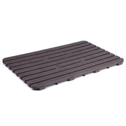 Pedana Doccia Plastica Antiscivolo 55x55 80x50 Rigida rettangolare quadrata Marrone/80x50cm