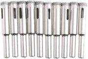 Imbottigliatura - Set di Forbici a Diamante - 10 Pezzi - Set di Zigrinatura - 10mm - Adatto per Vetro e Pietre da Cottura - Ideale per Forare con Precisione - Adatto per Materiali Ceramici...